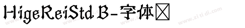 HigeReiStd B字体转换